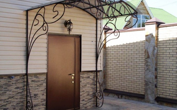 Office Entrance Iron Doors Demolished